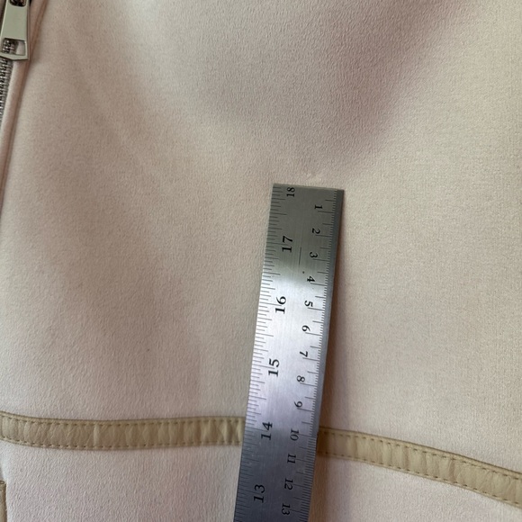 Zara Cream Faux Fur Moto Jacket - Picture 14 of 14